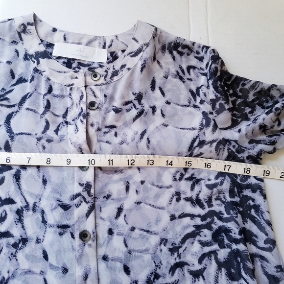 Thakoon |‎ Addition Print Chiffon Buttondown Blouse - Picture 6 of 10